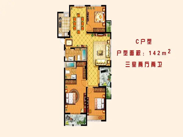 绍兴信达银郡户型介绍