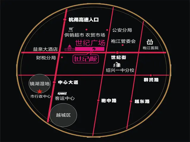绍兴益泉世纪城区域交通