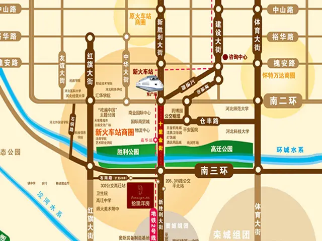 石家庄十里洋房区域交通