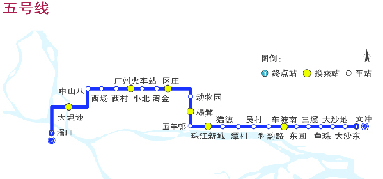 广州地铁5号线热搜站点top5