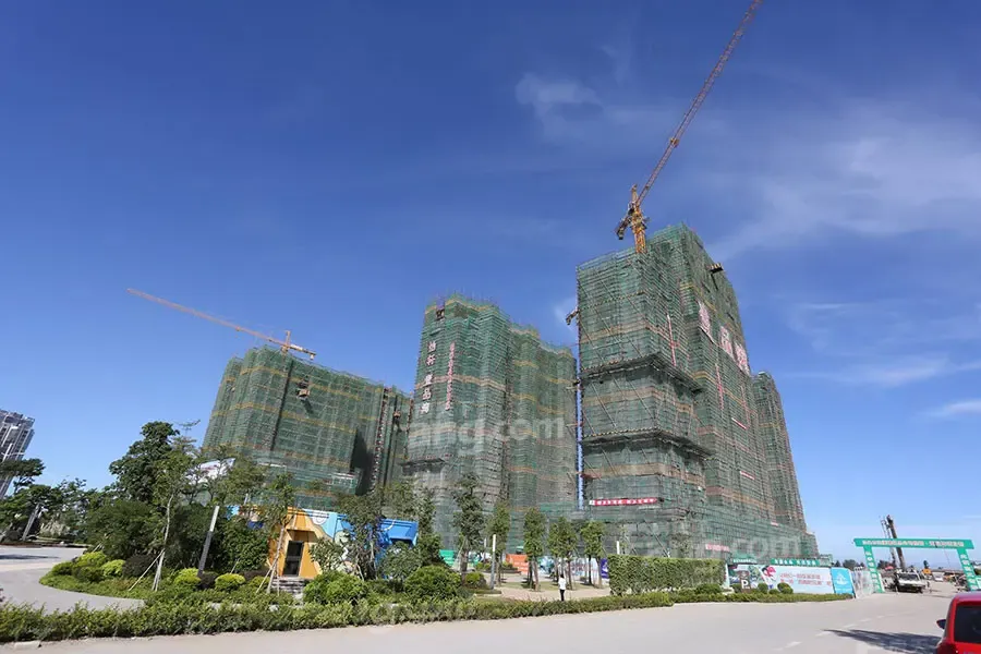 壹品湾二期桩基础施打完成 高清实景图抢先看