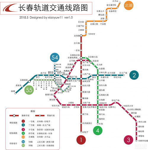 长春地铁2号线线路图图片